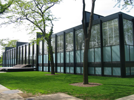 Crown Hall at the Illinois Institute of Technology, Chicago, Illinois