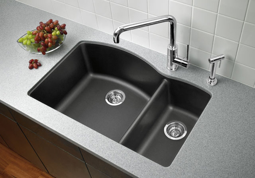 Blanco Diamond Drop-In/Undermount Double Bowl Granite Sink